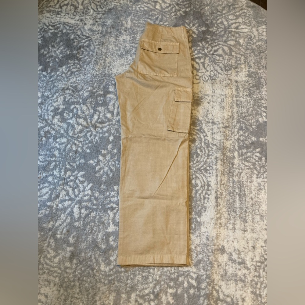 J. Crew Tan Cargo Pants with Straight Leg